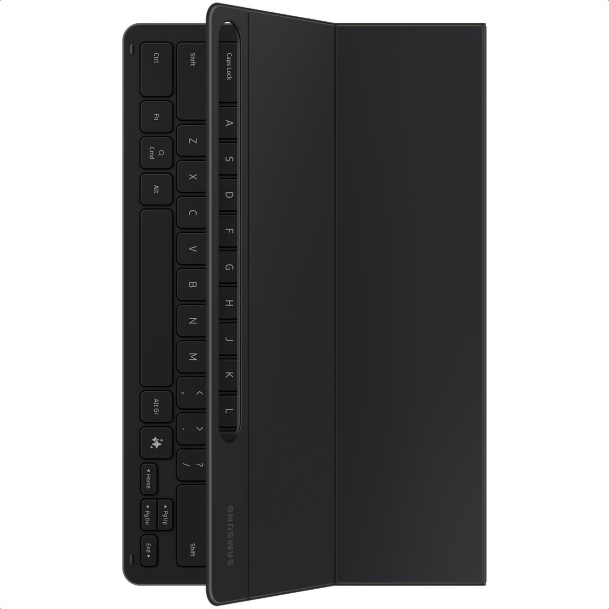 Samsung Funda para Galaxy Tab S10+, Tab S9+, Tab S9 FE+ con Teclado QWERTY y botón AI, Funda de una Sola Pieza, Color Negro