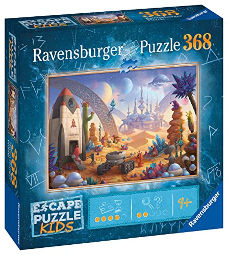 Ravensburger- Escape Puzzle Kids 368 pièces-La Mission Spatiale Enfant, 4005556132676