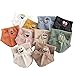 teyiwei 10 Paare Frauen Socken - Kawaii Lustige Ausdruck Baumwolle Gestickte Mädchen Söckchen(Zufällige Farbe)