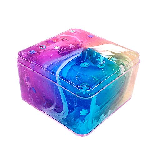 Elover Galaxy Rainbow Cloud Slime Super Soft Toy Mixing Clay Stress Relief for Kids and Adults Safe and Non Toxic