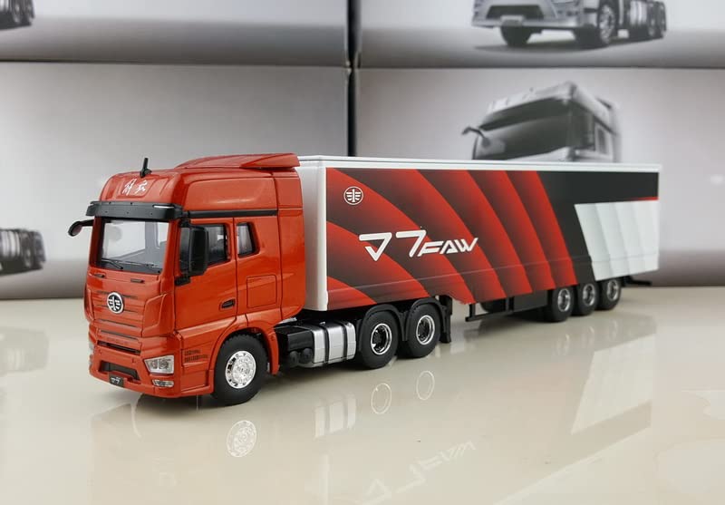 FAW Jiefang J7 Trailer Truck Red 1/64 DIECAST Truck Pre-Built