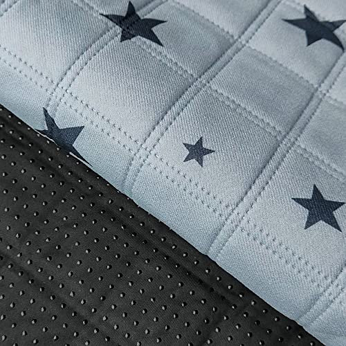 Image of RIOUSSI Washable Pee Pads for Dogs, Reusable, Absorbent, Leakproof, Non Slip Pet Puppy Pads for Potty Training. Gray Stars, 31x36 Inch(2pack)