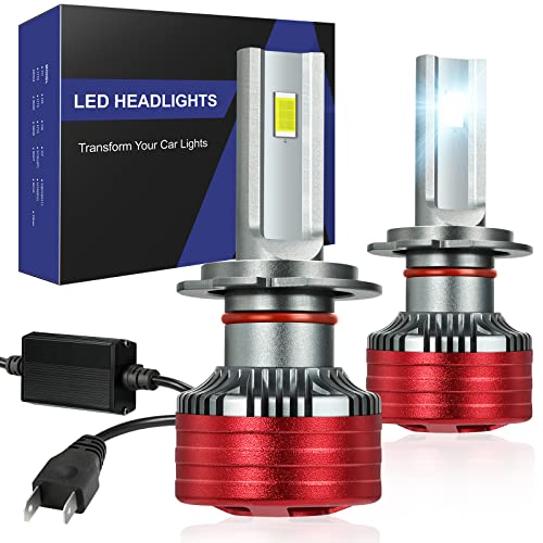 Partsam H7 Led Headlight Bulb, 25000Lm 120W 6500K Cool White High Beam/Low Beam/Fog Lights For Car Halogen Upgrade Replacement, 50000+ Hour Lifespan, Ip68 Waterproof (Pack Of 2) #TOP20