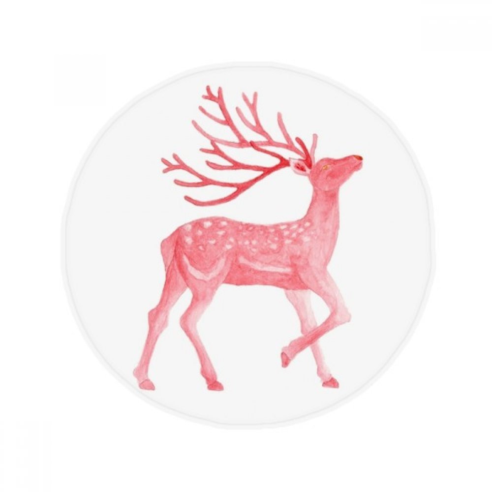 Tapis sika rouge cerf antidérapant DIYthinker 50x50 cm pour sol de cuisine et salon