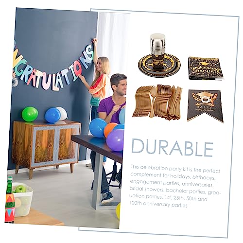 Mikinona 1 Conjunto Temporada De Formatura Prato De Papel Bolo Enfeite Balão Enfeite Parabéns Banner