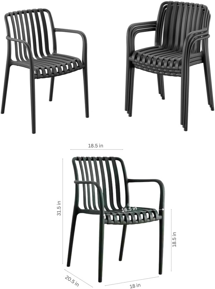 Urban Elements Frida 11-Piece Rectangular Extendable Patio Furniture Set | 100% Certified Teak Finish | Backyard Furniture, Outside Table and Chairs, Rectangular Outdoor Dining Set