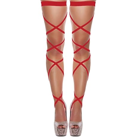 Red Elastic Rave Party Garter Arm Wraps