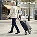 Hoppa Shopping Trolley on Wheels, 57L Foldable Large Capacity 2 Wheel Grocery Granny Cart with Secure Lid & Side Pockets, Shopping Bags for the Elderly, Laundry, 30kg Limit Truck Trolley & Festivals