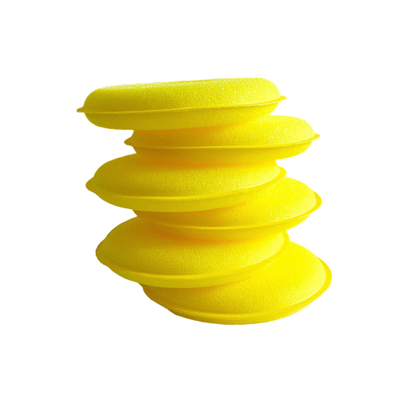 Mikinona 48 Pcs Almohadilla de Cera para Coche Almohadilla para Encerar Automóviles de Limpieza Redonda Pulido y Abrillantado sin Dañar Superficies