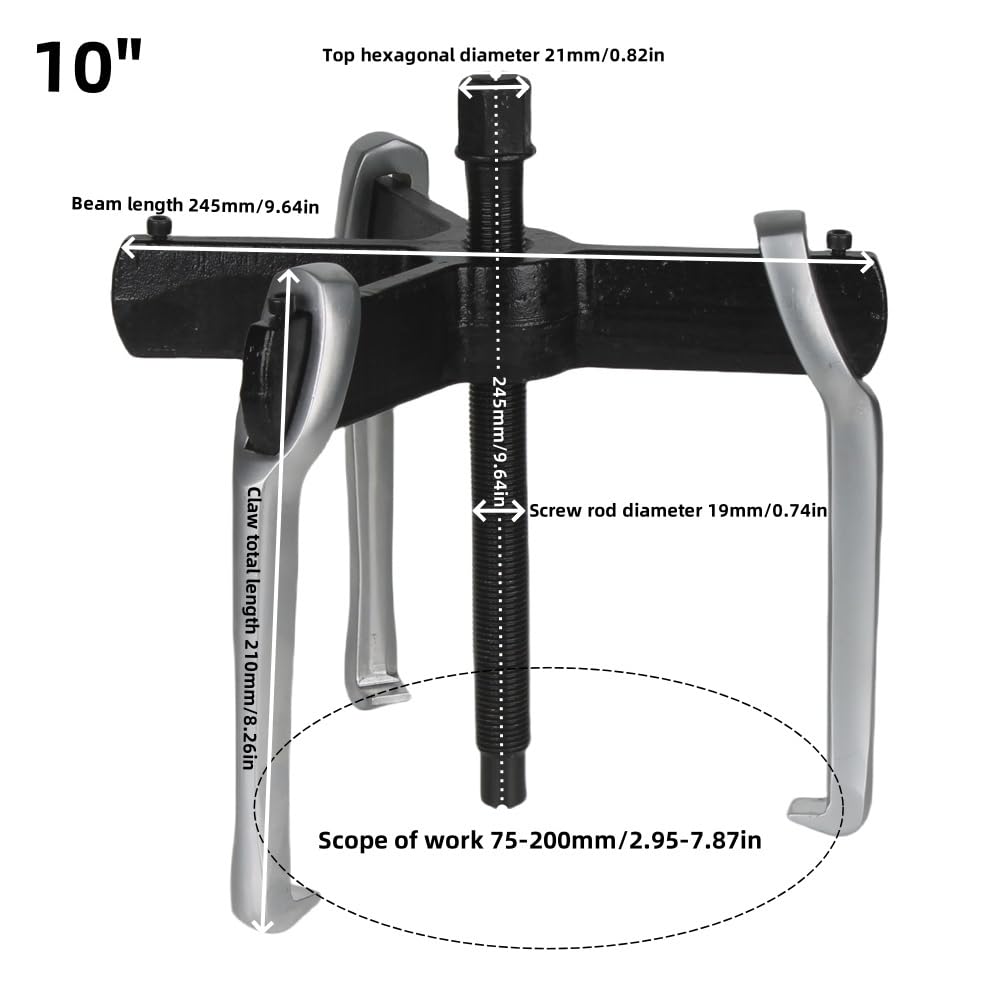Extractor de engranajes de 2 mandíbulas y 3 mandíbulas, extractor de polea resistente, accesorios de coche, herramienta de extracción de polea de volante de engranajes, herramienta de