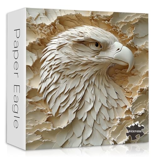 50% Off Paper Eagle Jigsaw Puzzle 1000 Pieces - Unique Art Challenge