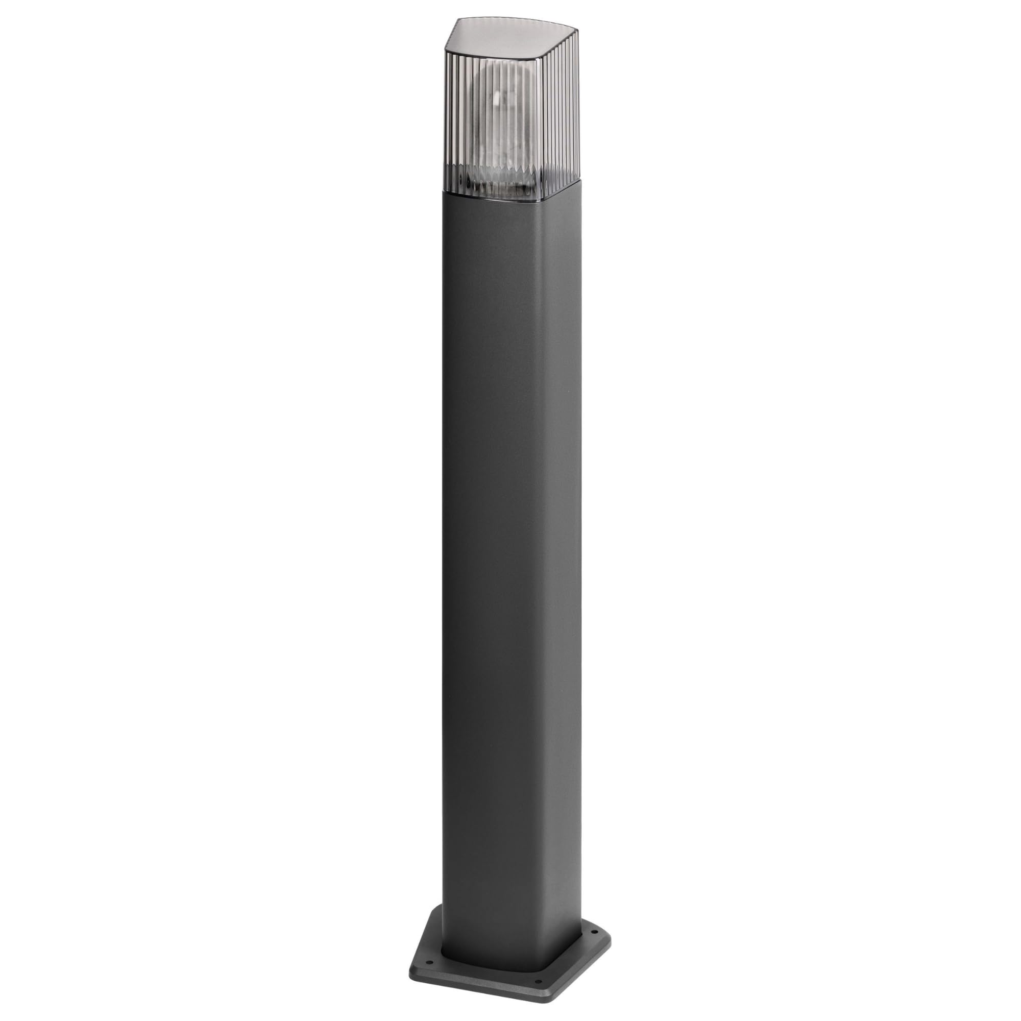 Paletto Luce da Giardino Esterno per Sentieri Vialetti Terrazze IP54 Palo Lampada da Terra Esterno Illuminazione Esterna Base E27 Lampadina non Inclusa (con sensore di movimento)