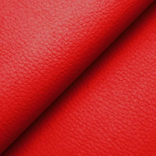 Tissu écocuir au mètre H140 Tapisserie revêtement cuir fin Sky Mod.similicuir SKAY rouge