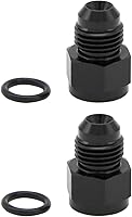 Vista 7 de 1/8 NPT hembra a -3 AN AN3 macho Flare Thread Expander adaptador Expander Accesorios de manguera Aluminio Negro