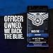 Police Coffee Company, Back The Blue Ground, Thin Blue Line Coffee (Medium Roast, 12oz)
