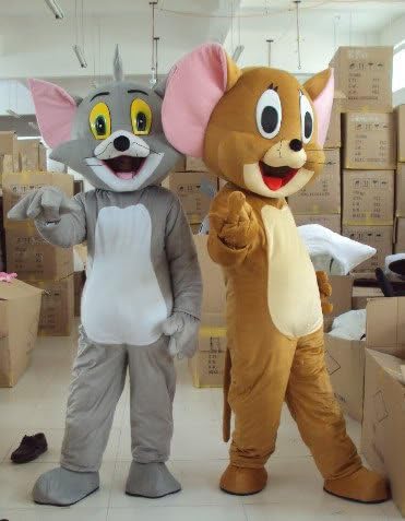 New brand Tom&Jerry Mascot Costume Outfit Suit Fancy Dress