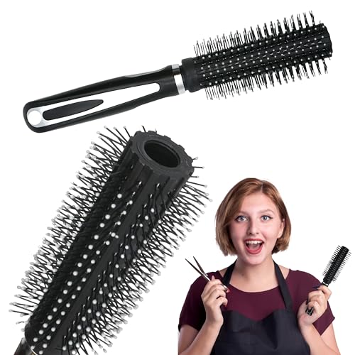 Radial Hairbrush for Women, Professional Bristle Brush for Styling & Polishing, Round Hair Brush for Blow Drying, Curling Brush, Ideal Round Hair Brush for Men, Women and Barbers Size-23cm