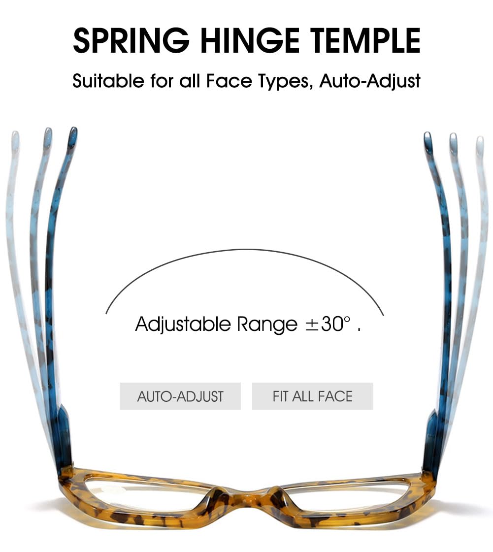 VEVESMUNDO Selbsttönend Lesebrillen Gleitsichtlesebrille Damen Schildpatt Progressive Gleitsichtbrille Multifokale Brillen für Nah und Fern