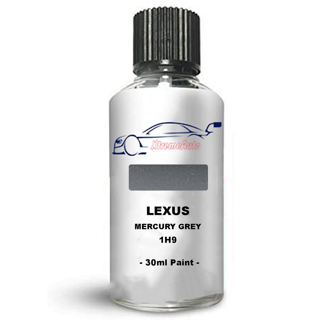 Xtremeauto Touch Up Paint For Lexus Rx Series Mercury Grey 1H9 Direct Appliance Chip Scuff Mark Brush In Lid