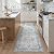 GENIMO Outdoor & Indoor Runner Rug 2.5'x8', Waterproof, Non-Shedding, Easy Cleaning, Boho Mat for Patio, Kitchen, Balcony, Bath Room, Deck, Bedroom, Camping, Outside Carpet,Blue