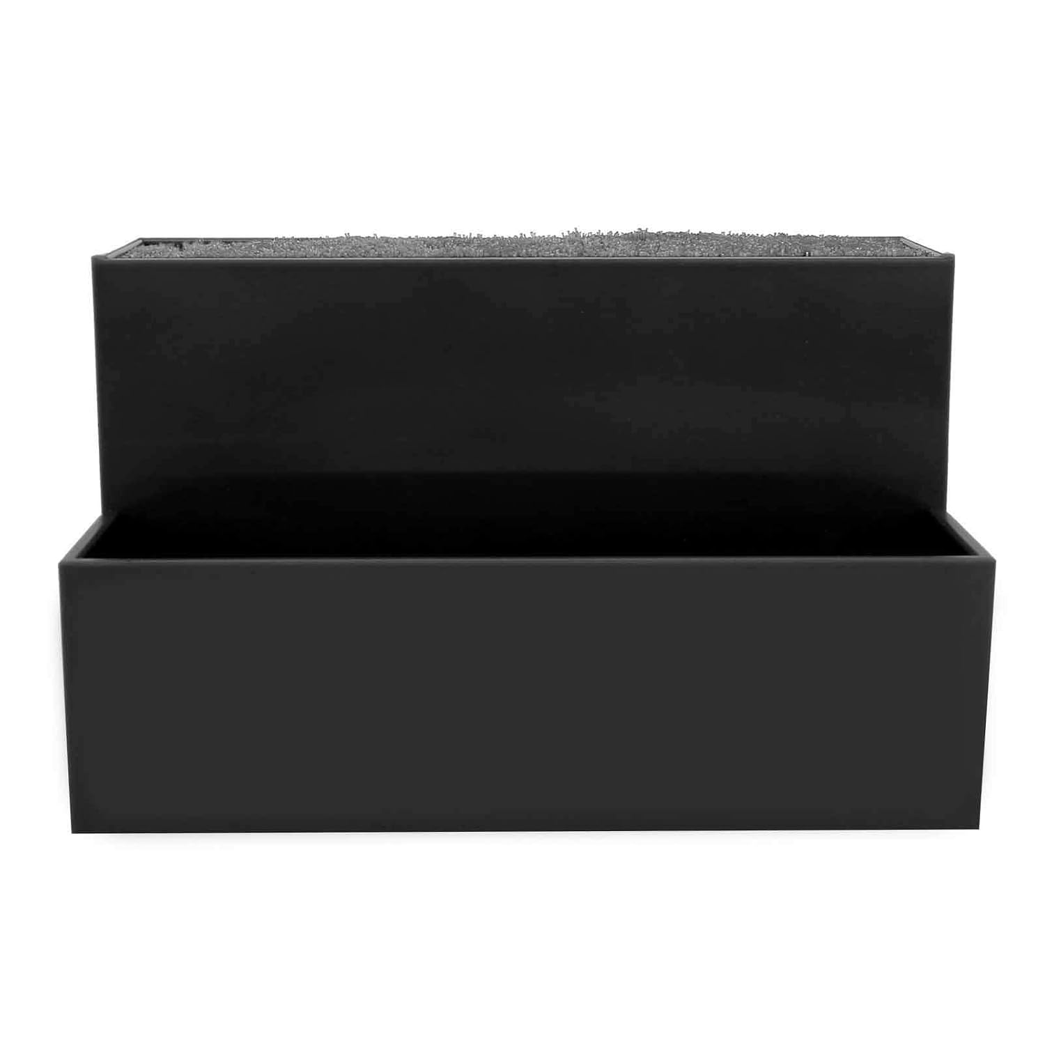 YUYTE Scissor Storage Holder, Salon Hairdressing Clips Box Hair Scissors Large Storage Box, Hairdressing Combs Clips Scissors Hair Desktop Organiser Box(Black)