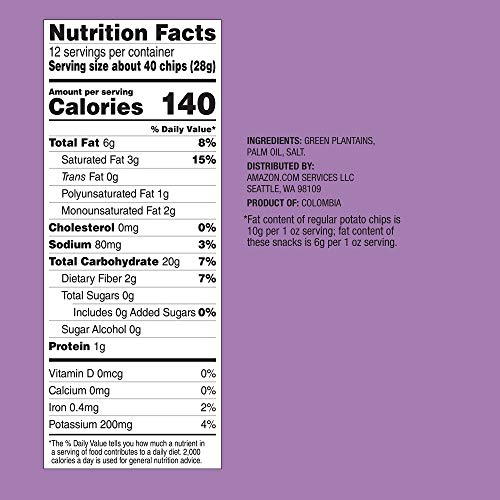 Wickedly Prime Plantain Chips, Roasted & Salted, 12 Ounce (Pack Of 4) #TOP3