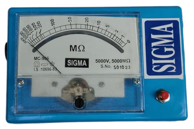 SIGMA Make Insulation Tester 5000VDC / 5000M Ohm (Megger) Battery Operated (B0DBJ4W6KM) Amazon Price History, Amazon Price Tracker