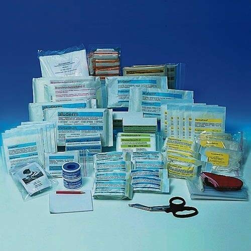 MBS-FIRE® Valise de premiers secours 126 pièces avec rembourrage 20 ans Durabilité DIN 13169