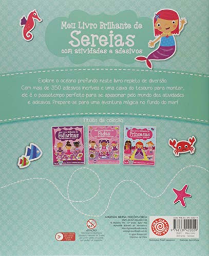 Meu Livro Brilhante - De Sereias com Adesivos e Atividades: De Sereias com Adesivos e Atividades: 4