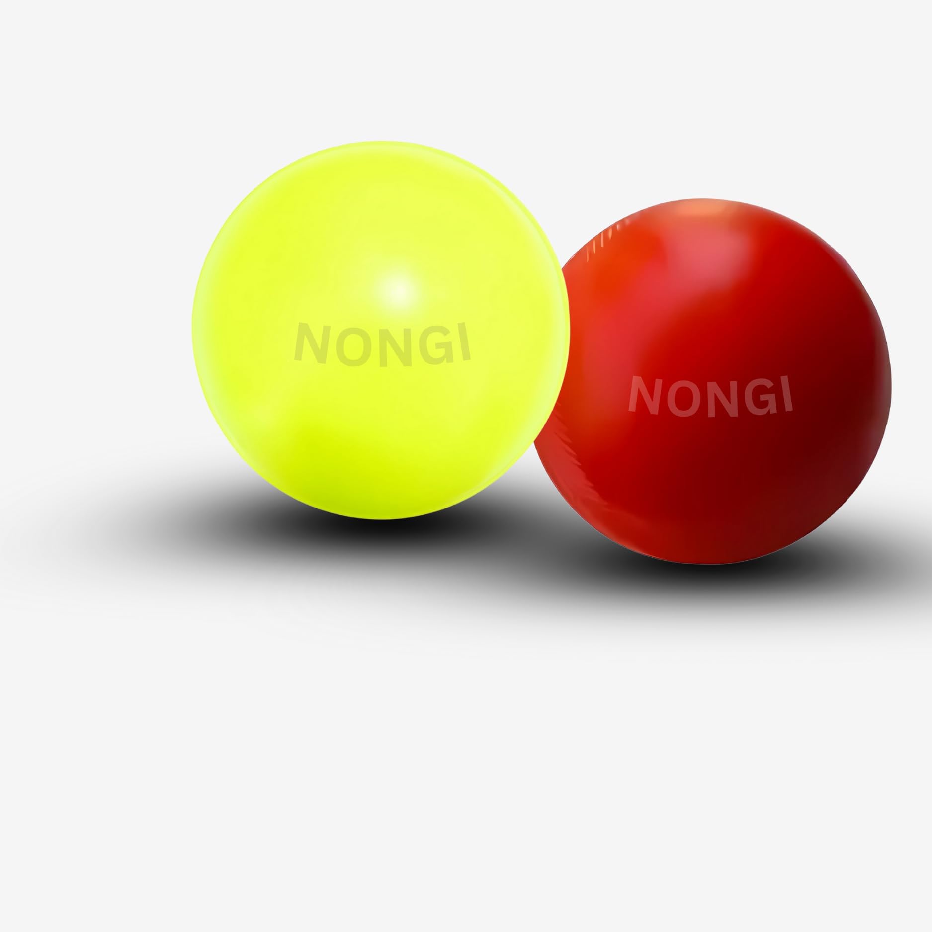 Cricket Training Ball Heavy Plastic 80gm Pack of 2 | Practice Balls for Batting Bowling Fielding | Suitable for Indoor & Outdoor Net Practice, Coaching Cricket Practice Equipment (Red + Yellow)