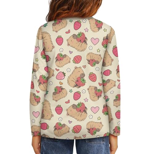 HUIACONG Crewneck Long Sleeve Tee Shirt for Boys Girls Sweatshirt for Children4