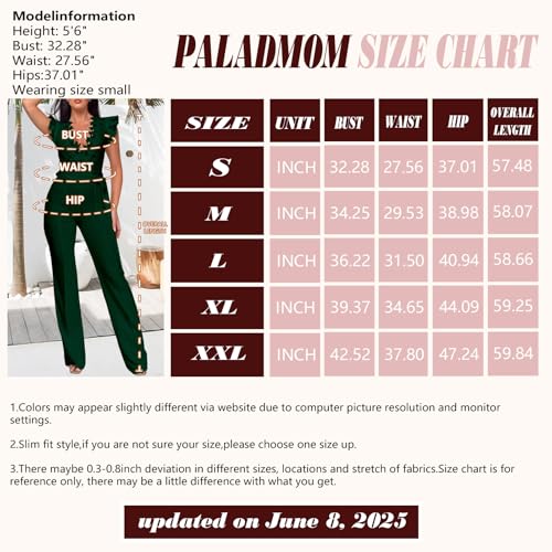 Image of PaladMom Womens Elegant Plus Size Jumpsuits Sexy Back zipper Short Sleeve Mid Waist Wide Leg Straight Rompers