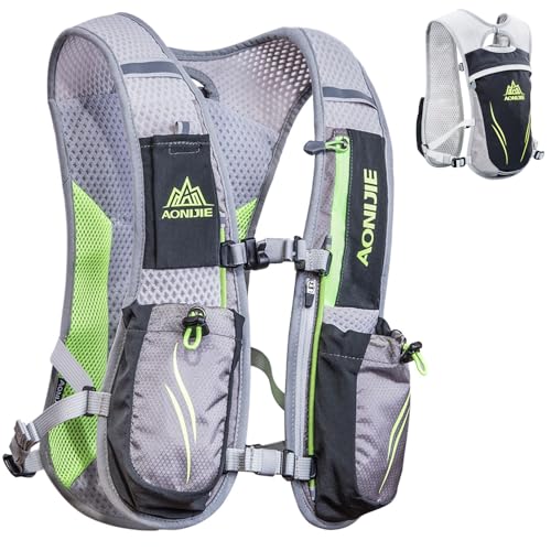 Azarxis 5,5 L fuktgivande löparväst ryggsäck lätt hydreringspaket löparryggsäck för kvinnor män utomhus maraton trailrace...
