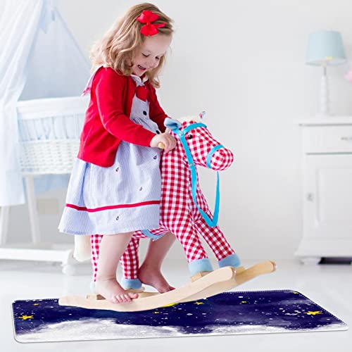 Tapis de porte lune nuage pour une entrée chaleureuse et propre