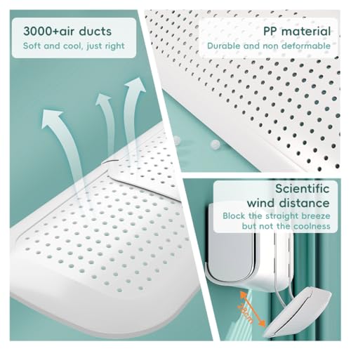 Image of HASTHIP Plastic Air Conditioner Deflector - Retractable Wind Deflector Adjustable Angle Design Universal Hanging Air Conditioner Wind for Room Bedroom Office