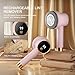 Fabric Shaver, Rechargeable Electric Lint Remover with LED Display, Lint Shaver, 6-Blade, 3-Speed Defuzzer Remove Fuzz, Pills for Clothes, Upholstery, Furniture, Pink