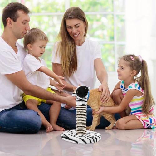 Rascador para gatitos patrón cebra GANAZONO miniatura 6