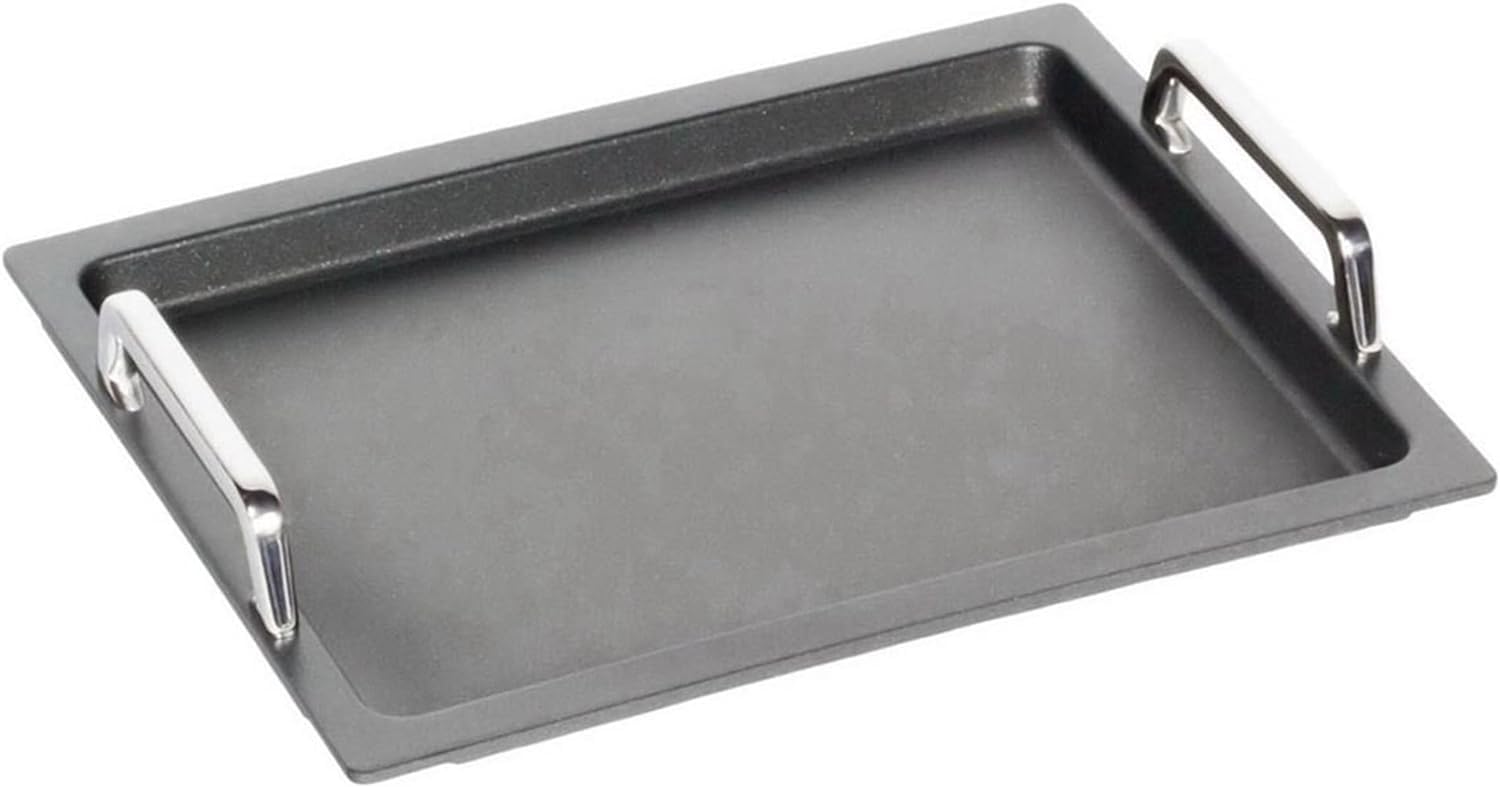 AMT Gastroguss "Klaus grillt" Gastronorm Grill Plate GN 1/2 Smooth, Not Suitable for Induction Cookers 26.5 cm x 32.5 cm