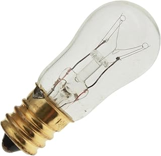 6S6 120V Miniature Light Bulb, 120 Volts, E12 Base, (10 Pack)