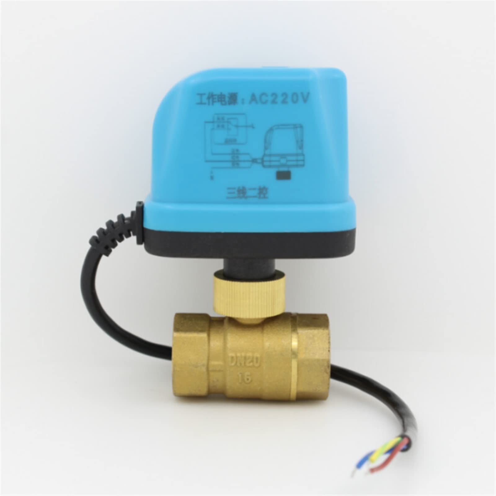 Xfmzfubd Dn40 Ac220v Dc12v Ac24v Dc24v Electric Ball Valve Motorized Ball Valver Ball Valve With Electric Actuator Dn15 Dn20 Dn25 Dn32 1Pcs(,Dc12v)