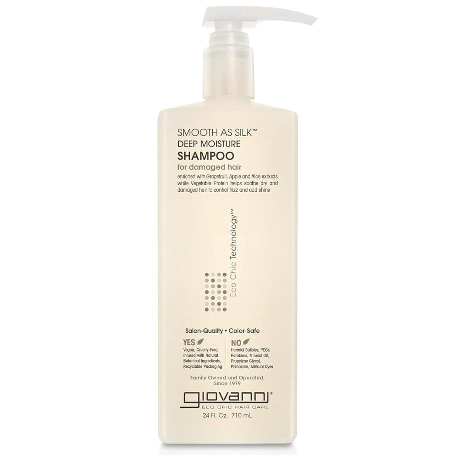 Giovanni Cosmetics Smooth As Silk Deep Moisture Shampoo, 24 Oz