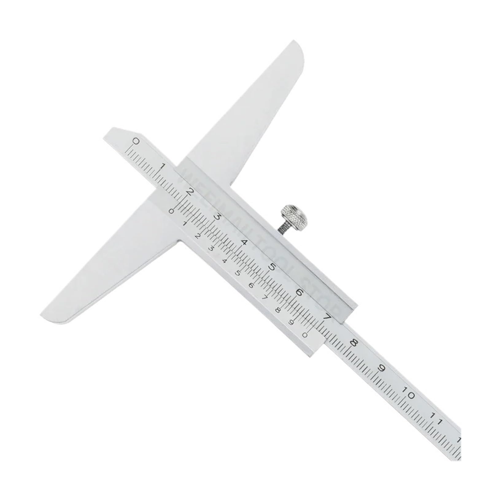 Micrómetro, Calibrador de profundidad, calibrador Vernier, calibradores metálicos, herramientas carpintería, herramienta medición calibre, medidores acero, 150 200 300mm(Depth Caliper 0-300)