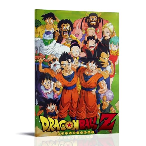 GCTTTCFX Dragon Ball ZPoster Cover Printing Room Aesthetics Canvas Wall Art - Lienzo decorativo para apartamento, dormitorio, sin marco, retratos de arte fino, estilo marco, 1924 x 36 pulgadas (60 x
