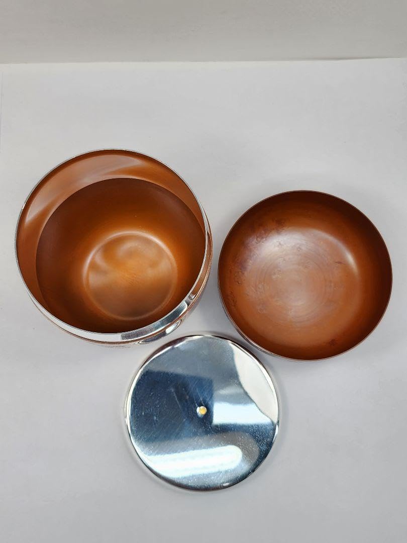 茶道具 ★ 茶合（江戸小紋吹き寄せ）銅製 茶道具 ☆ 茶合（江戸小紋吹き寄せ）銅製