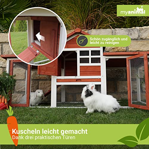 Kaninchenstall Miweba MyAnimal MH-31 Doppeldecker für Nager