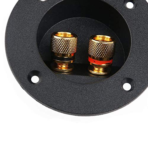 2 Piezas Terminal de Caja de Altavoz 3" Negro miniatura 2