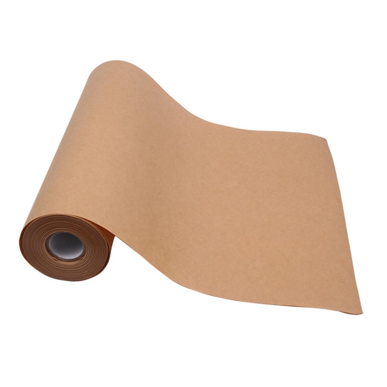 SHINEOFI Papier Kraft D’emballage 45 Cm X 30 M pour Loisirs Créatifs et Emballages Présents, Rouleau Marron Naturel, Usage Artisanal et Décoratif, Fleurs et Emballages Fête