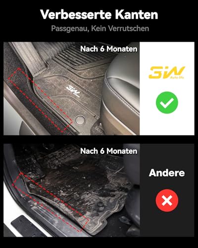 3W Kofferraumwanne für Mercedes Benz GLE V167 2020-2026, TPE Allwetter Maßgeschneiderte Kofferraummatte Komplettset Mercedes Benz GLE V167 Auto Kofferraum Zubehör, Wasserabweisend & Pflegeleicht