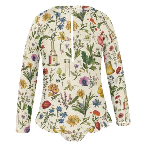 Monopoly Girls Long Sleeves Swimsuit Sun Protection Swimming Suits Girls Bathing Suit2