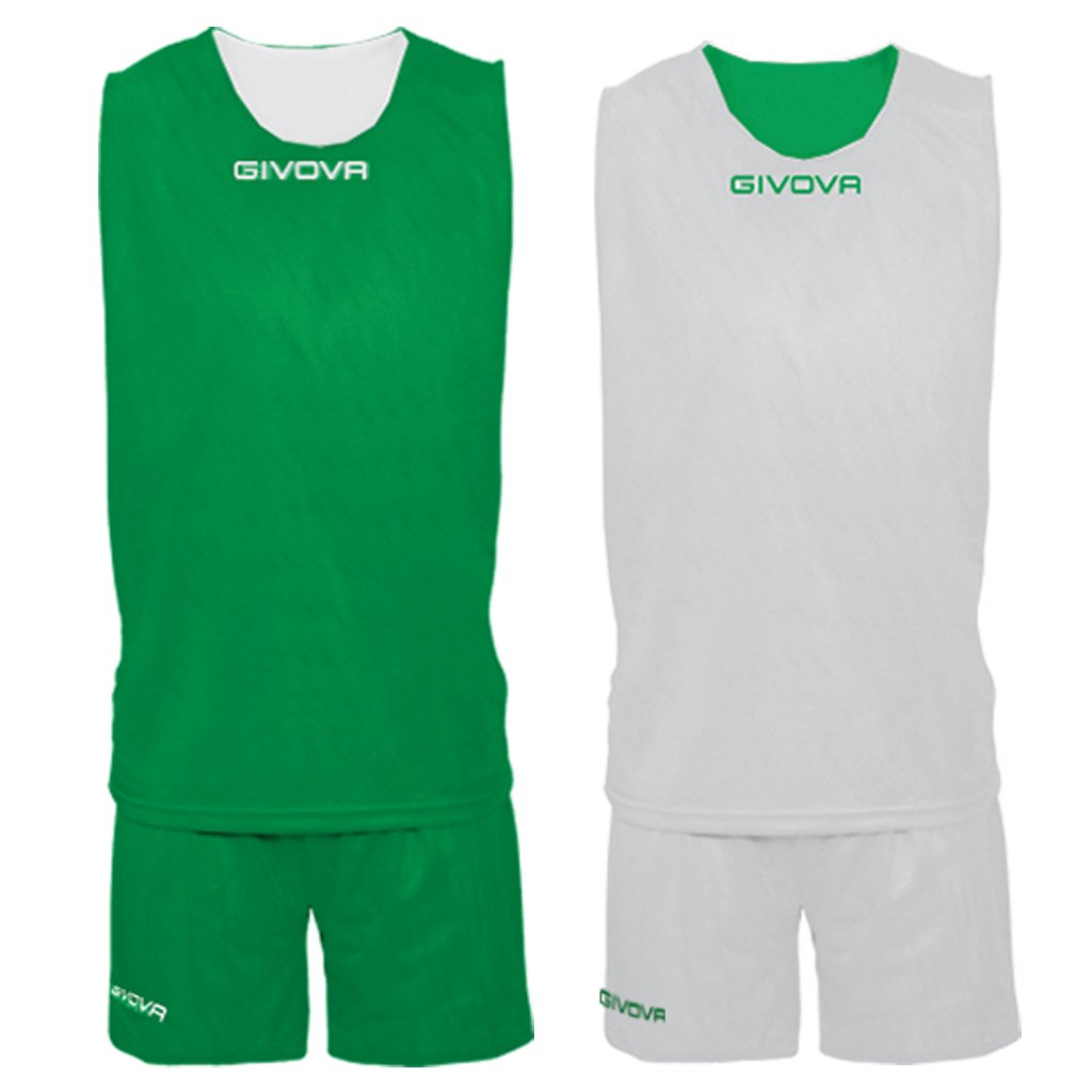 Givova, zestaw double, zielony/biały, M